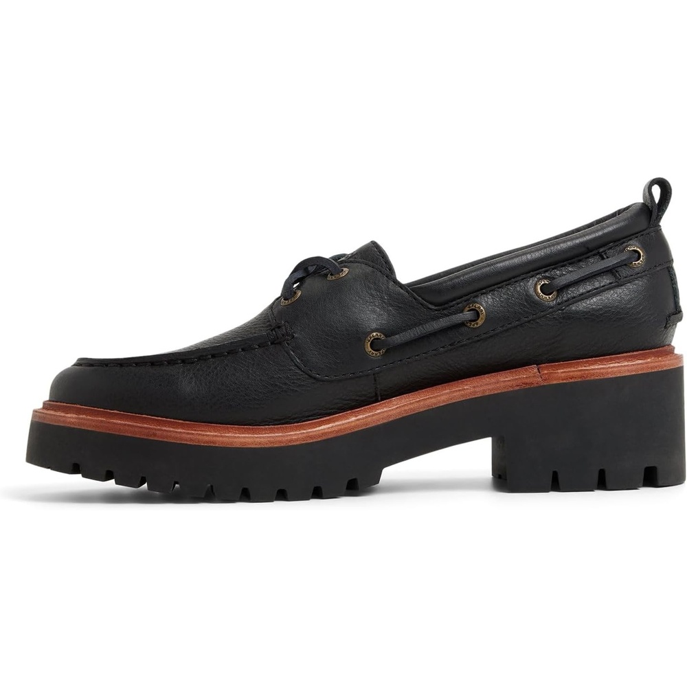 image:imageSperry Womens Authentic Original 2 Eye Leather Lug Boat ShoeBlack