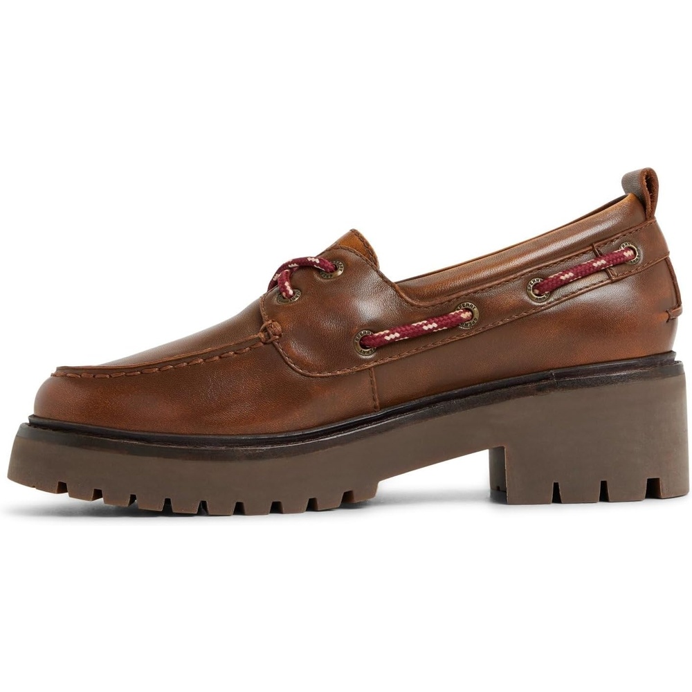 image:imageSperry Womens Authentic Original 2 Eye Leather Lug Boat ShoeBrown Leather