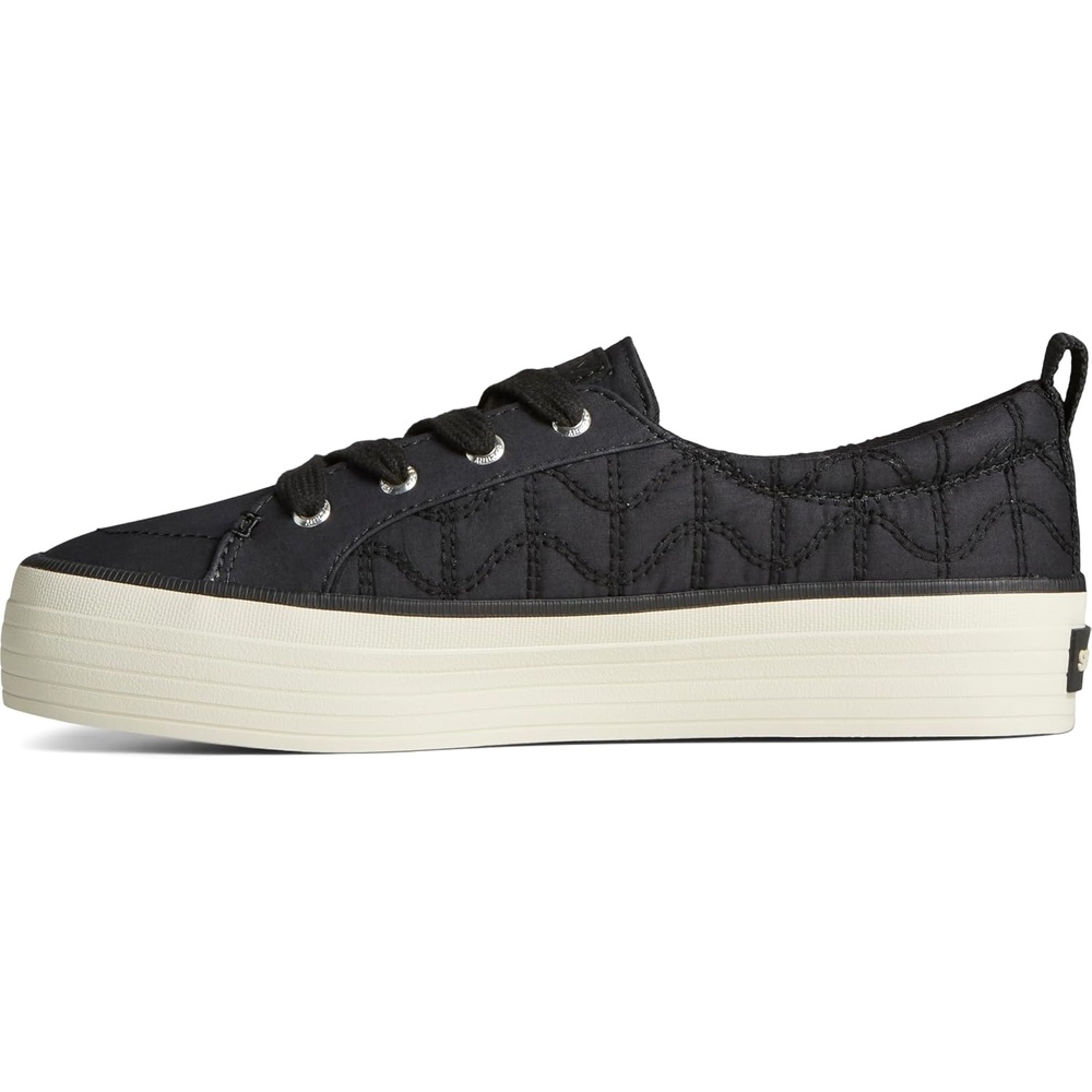 image:imageSperry Womens Crest Vibe Platform SneakerBlack Quilted