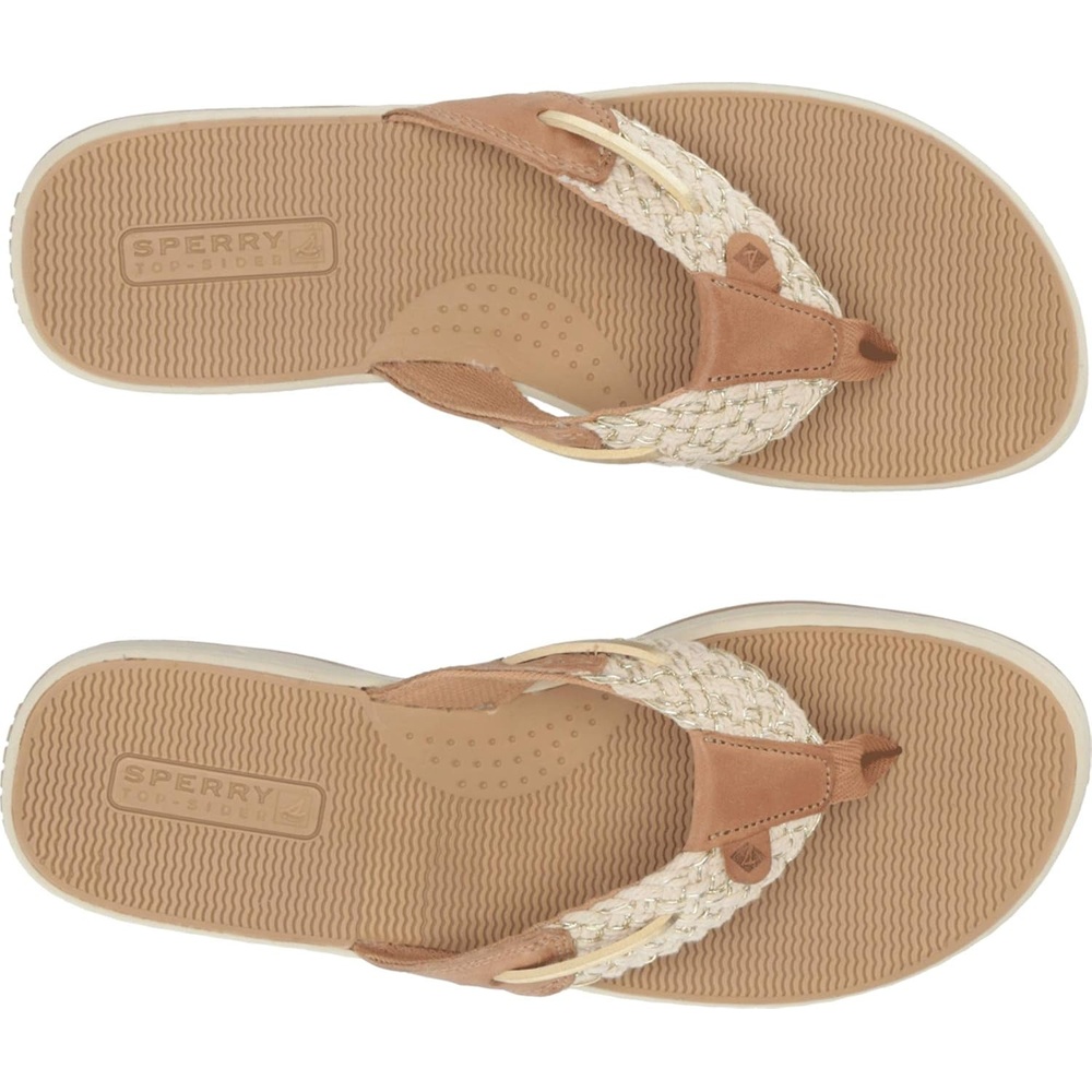 image:imageSperry Womens Parrotfish Braided Flip Flop SandalSaharaGold