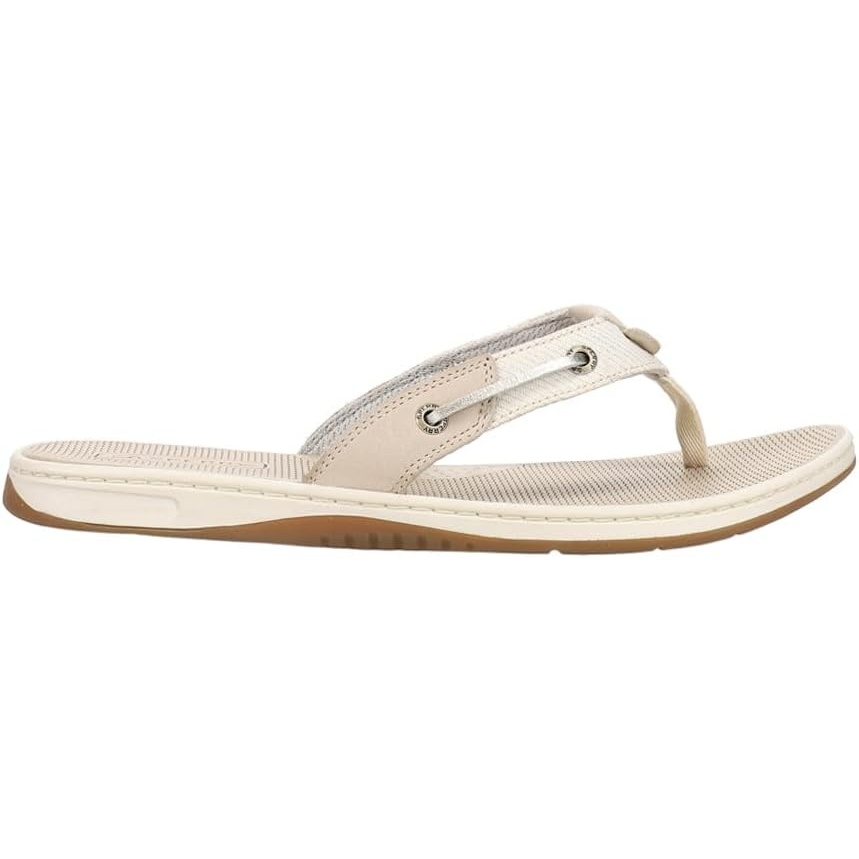 image:imageSperry Womens Seafish Leather Flip Flop SandalPlatinum