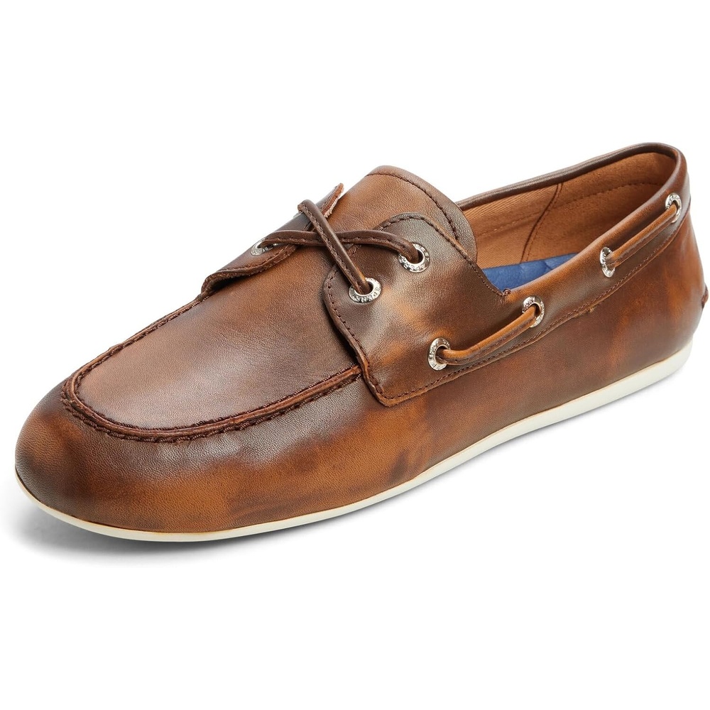 image:imageSperry Womens Slimboat Leather Boat ShoeDark Brown