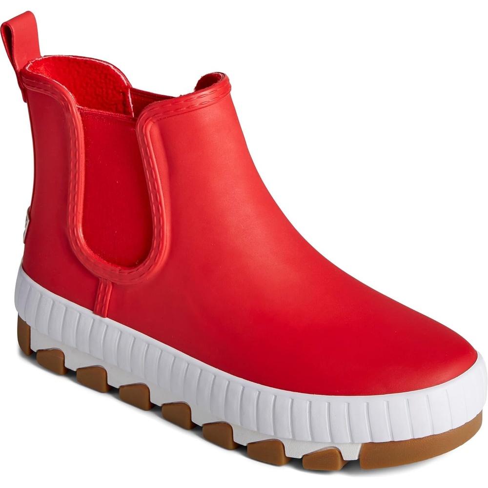 image:imageSperry Womens Torrent Chelsea Rain BootRedWhite