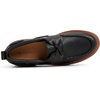 Sperry Womens Authentic Original 2 Eye Leather Lug Boat Shoe(Black)