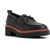 Sperry Womens Authentic Original 2 Eye Leather Lug Boat Shoe(Black)