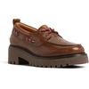 Sperry Womens Authentic Original 2 Eye Leather Lug Boat Shoe(Brown Leather)