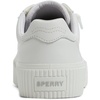 Sperry Women’s Bermuda Platform Sneaker(White Leather)