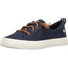 Sperry Women’s Crest Vibe Canvas Sneaker(Linen Navy)