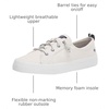 Sperry Women’s Crest Vibe Canvas Sneaker(Linen White)