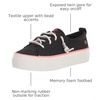 Sperry Womens Crest Vibe Platform Sneaker(Black Beaded)