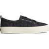 Sperry Womens Crest Vibe Platform Sneaker(Black Quilted)