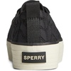 Sperry Womens Crest Vibe Platform Sneaker(Black Quilted)