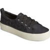 Sperry Womens Crest Vibe Platform Sneaker(Black Quilted)