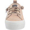 Sperry Womens Crest Vibe Platform Sneaker(Natural Lthr)
