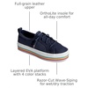 Sperry Womens Crest Vibe Platform Sneaker(Navy Blue)
