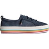 Sperry Womens Crest Vibe Platform Sneaker(Navy Blue)