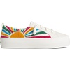 Sperry Womens Crest Vibe Platform Sneaker(Resort White)