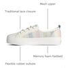 Sperry Womens Crest Vibe Platform Sneaker(White Mesh)