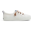 Sperry Womens Crest Vibe Platform Sneaker(Woven White)