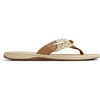 Sperry Women’s Parrotfish Braided Flip Flop Sandal(Brown)