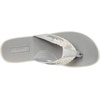 Sperry Women’s Parrotfish Braided Flip Flop Sandal(Grey/Silver)