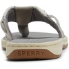 Sperry Women’s Parrotfish Braided Flip Flop Sandal(Light Grey)