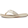 Sperry Women’s Parrotfish Braided Flip Flop Sandal(Off-white)