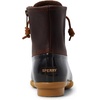Sperry Women’s Saltwater Duck Boot(Dark Brown/Tan)