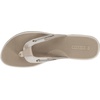 Sperry Women’s Seafish Leather Flip Flop Sandal(Platinum)