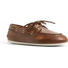 Sperry Women’s Slimboat Leather Boat Shoe(Dark Brown)