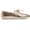 Sperry Women’s Slimboat Leather Boat Shoe(Gold)