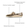 Sperry Women’s Slimboat Leather Boat Shoe(Gold)