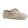 Sperry Women’s Slimboat Leather Boat Shoe(Light Grey Nubuck)