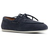 Sperry Women’s Slimboat Leather Boat Shoe(Navy Nubuck)