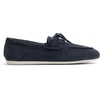 Sperry Women’s Slimboat Leather Boat Shoe(Navy Nubuck)