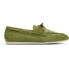 Sperry Women’s Slimboat Leather Boat Shoe(Olive Suede)