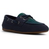 Sperry Women’s Slimboat Leather Boat Shoe(Plaid Navy)