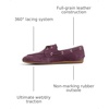 Sperry Women’s Slimboat Leather Boat Shoe(Prune)