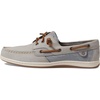 Sperry Women’s Songfish 3-Eye Leather Boat Shoe(Grey Jaq)