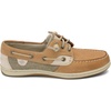 Sperry Women’s Songfish 3-Eye Leather Boat Shoe(Linen Oat)