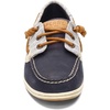 Sperry Women’s Songfish 3-Eye Leather Boat Shoe(Navy Striped)