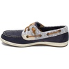 Sperry Women’s Songfish 3-Eye Leather Boat Shoe(Navy Striped)
