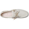 Sperry Women’s Songfish 3-Eye Leather Boat Shoe(Offwhite Shimmer)