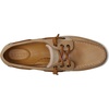 Sperry Women’s Songfish 3-Eye Leather Boat Shoe(Woven Tan)
