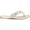 Sperry Women’s Seafish Leather Flip Flop Sandal(Platinum)