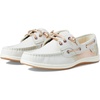 Sperry Women’s Songfish 3-Eye Leather Boat Shoe(Offwhite Shimmer)