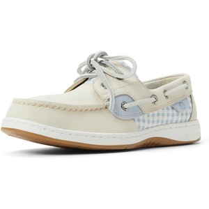 Sperry Women’s Bluefish Leather Boat Shoe(Light/Pastel Blue)