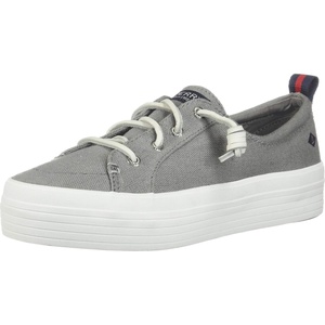 Sperry Womens Crest Vibe Platform Sneaker(Canvas Grey)