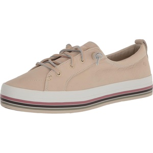 Sperry Womens Crest Vibe Platform Sneaker(Cream Stripe)