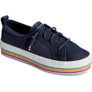Sperry Womens Crest Vibe Platform Sneaker(Navy Blue)
